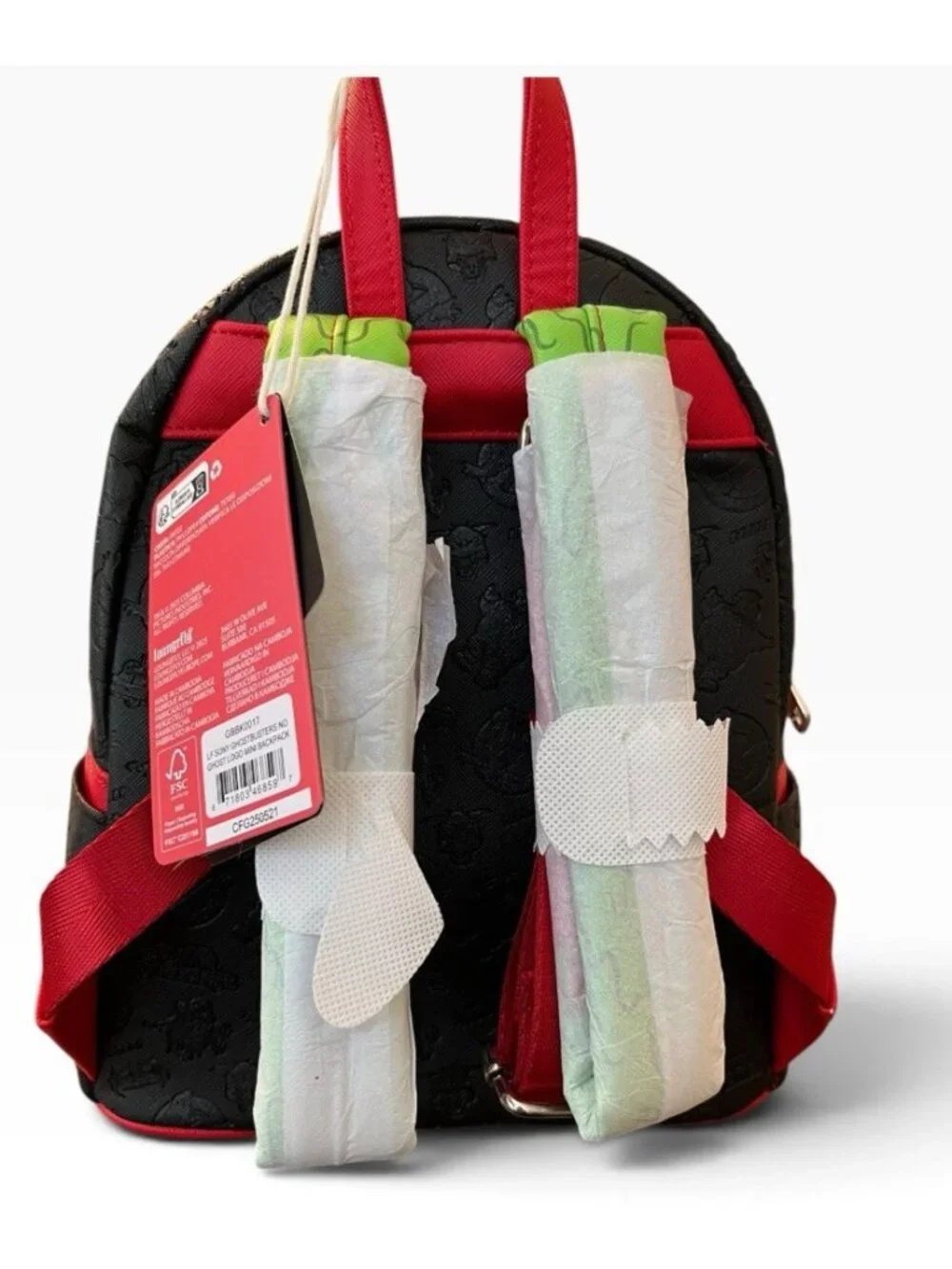 Loungefly Ghostbusters Ghost Logo Glow-in-the-Dark Mini Backpack NWT